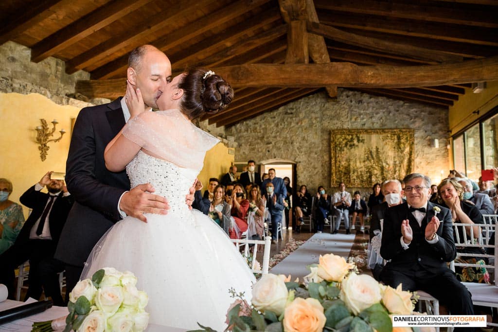 Fotografie Matrimonio Castello di Monasterolo Bergamo di Eleonora e Stefano